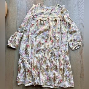 Zara Shimmer Flower Dress